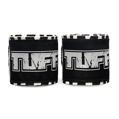 TUFF Hand Wraps Nylon Zebra White