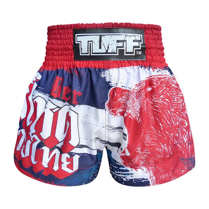 TUFF Kids Muay Thai Shorts Boxing Trunks Traditional Style (TUF-MS635-NVB)