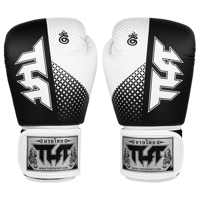 TUFF Muay Thai Boxing Black Gloves