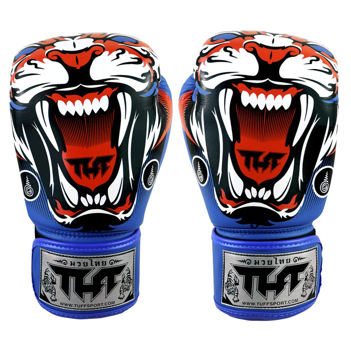 TUFF Muay Thai Boxing ฺBlue Tiger Gloves