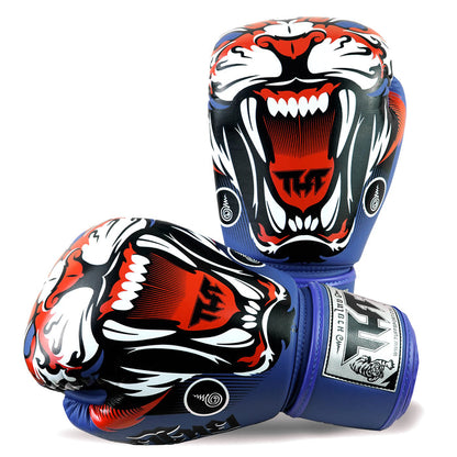 TUFF Muay Thai Boxing ฺBlue Tiger Gloves