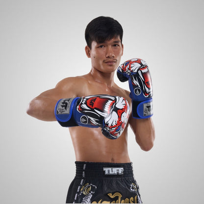 TUFF Muay Thai Boxing ฺBlue Tiger Gloves