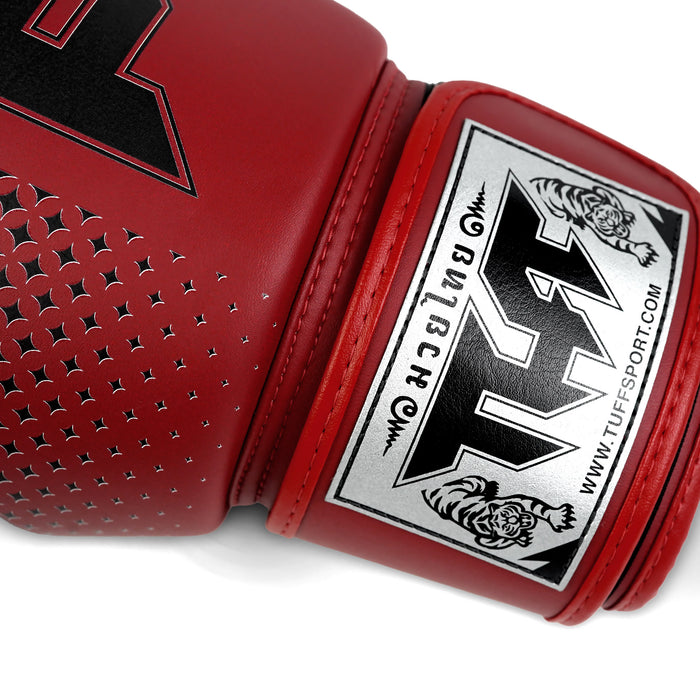 TUFF Muay Thai Boxing Red Gloves