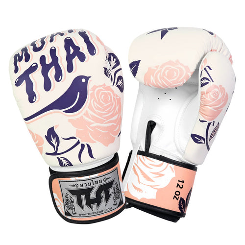 TUFF Muay Thai Boxing Roses Gloves