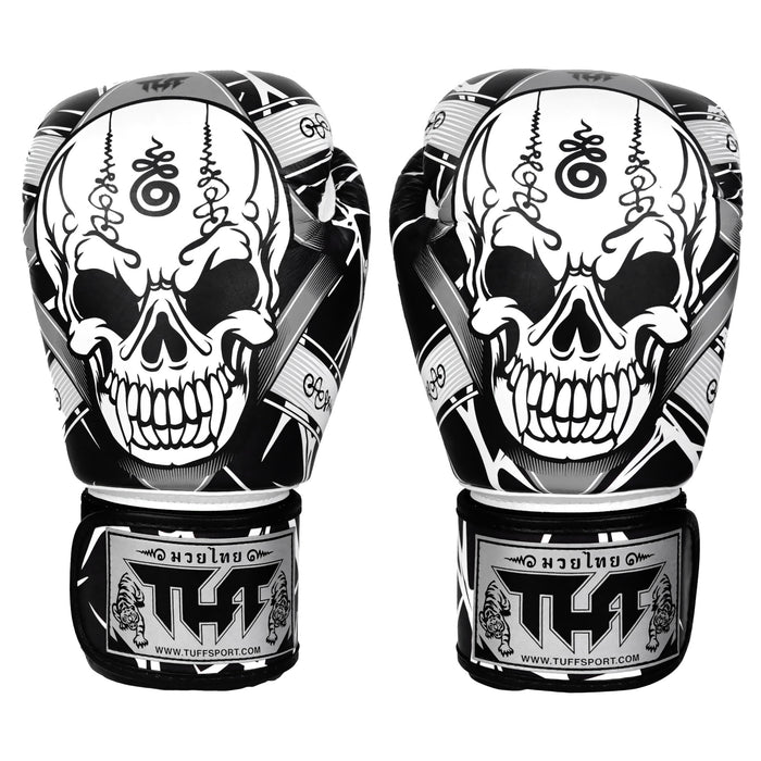 TUFF Muay Thai Boxing Skull Gloves