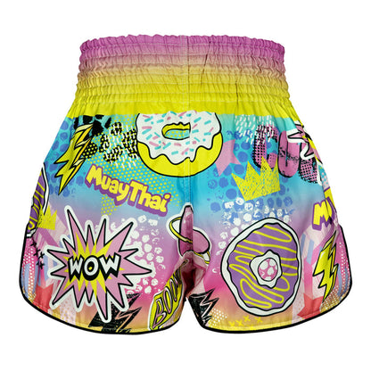TUFF Muay Thai Shorts Boxing Trunks Retro Style (TUF-RMS105-MTC)