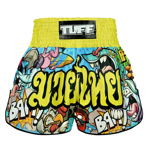 TUFF Muay Thai Shorts Boxing Trunks Retro Style (TUF-RMS106-MTC)
