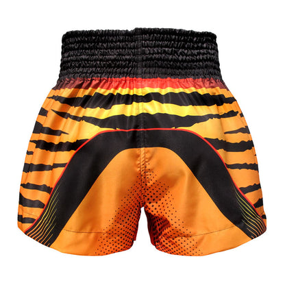 TUFF Muay Thai Shorts Boxing Trunks Traditional Style (TUF-MS613-ORG)