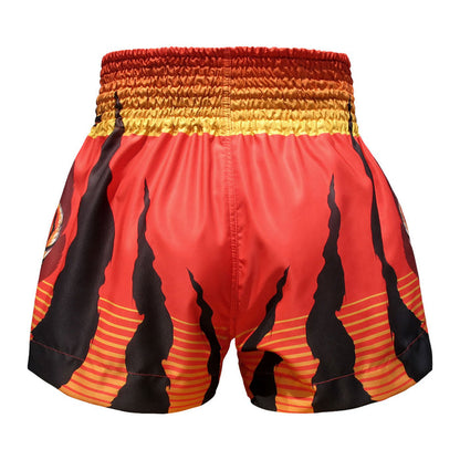 TUFF Muay Thai Shorts Boxing Trunks Traditional Style (TUF-MS614-RED)