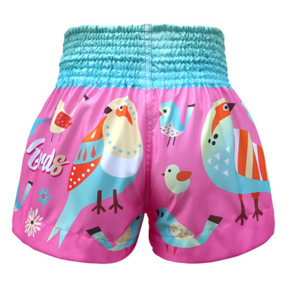 TUFF Muay Thai Shorts Boxing Trunks Traditional Style (TUF-MS633-PNK)