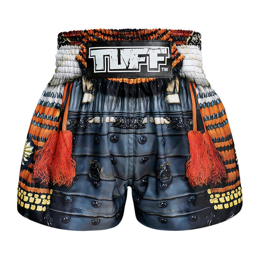 TUFF Muay Thai Shorts Boxing Trunks Traditional Style (TUF-MS656-ORG)