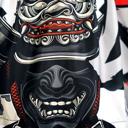 TUFF Muay Thai Shorts Boxing Trunks Traditional Style (TUF-MS659-WHT)