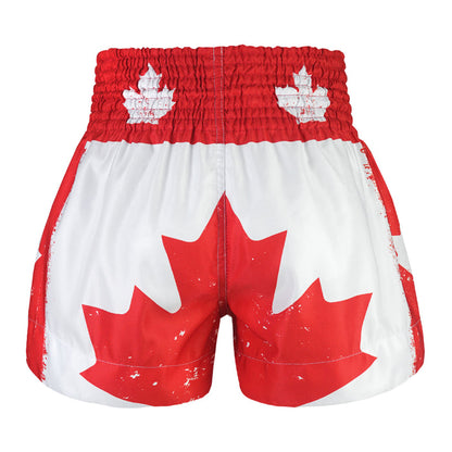 TUFF Muay Thai Shorts Boxing Trunks Traditional Style (TUF-MS665-WHT)