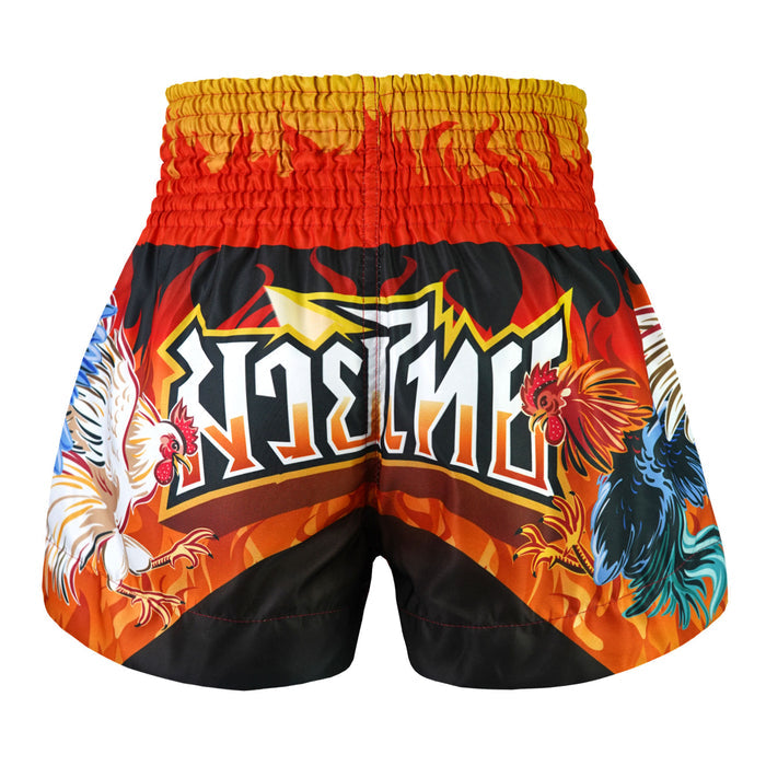 TUFF Muay Thai Shorts Boxing Trunks Traditional Style (TUF-MS675-ORG)