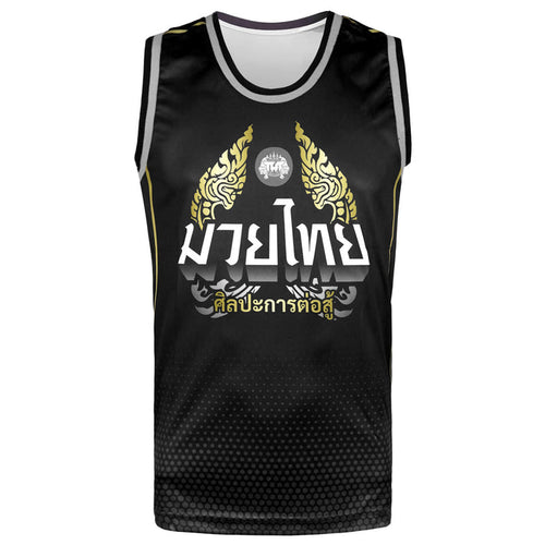 TUFF Muay Thai Tank Top Boxing Sleeveless Vest Gym Jersey (TUF-TT102)