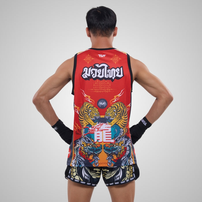 TUFF Muay Thai Tank Top Boxing Sleeveless Vest Gym Jersey (TUF-TT104)