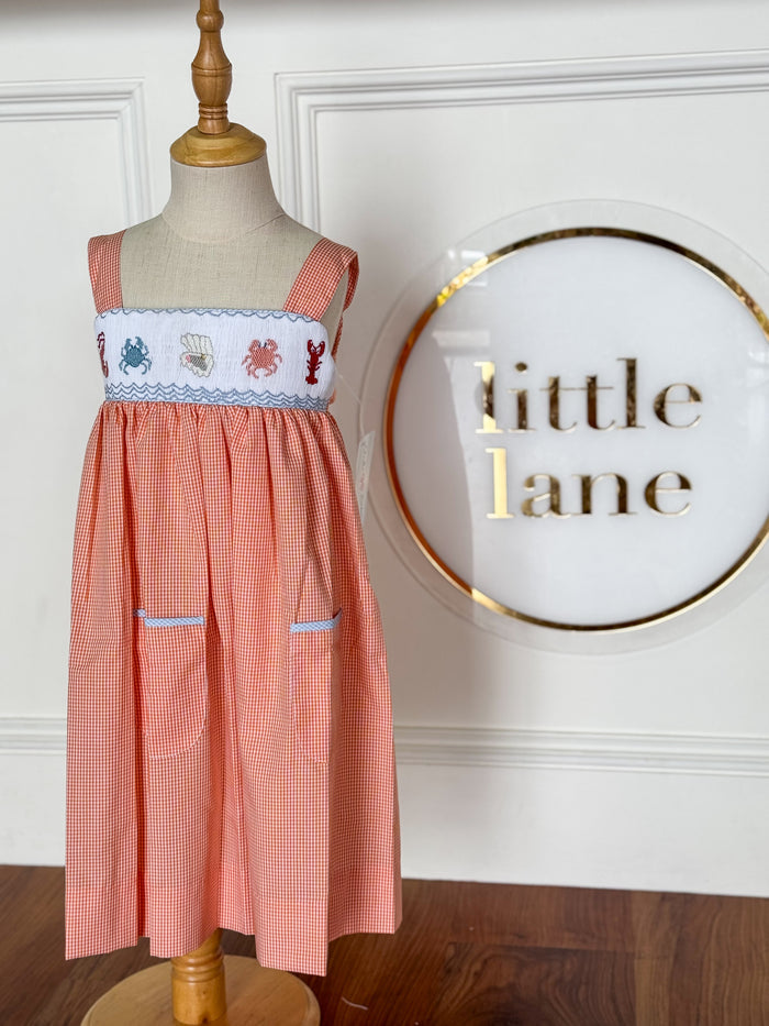 Under The Sea Smocked Julia Strap Dress