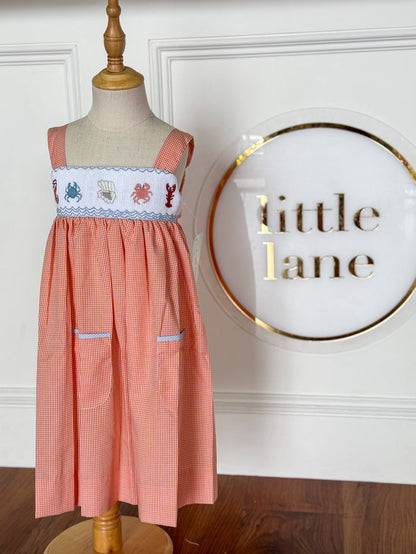 Under The Sea Smocked Julia Strap Dress