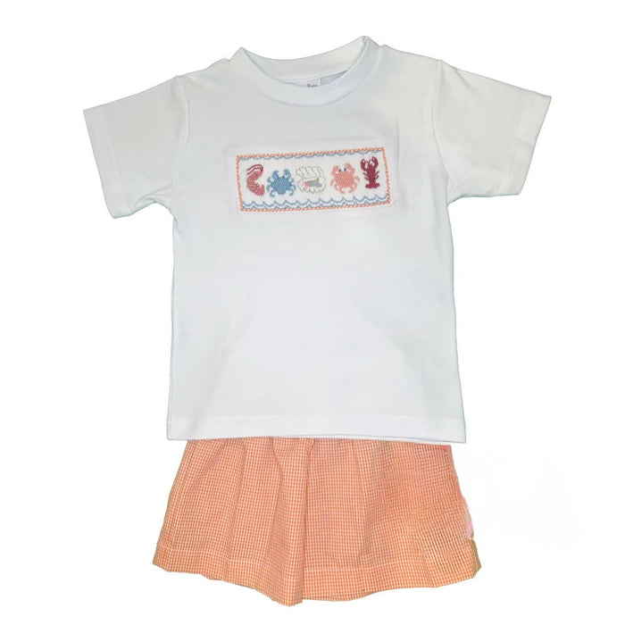 Under The Sea Smocked Tom Short Set