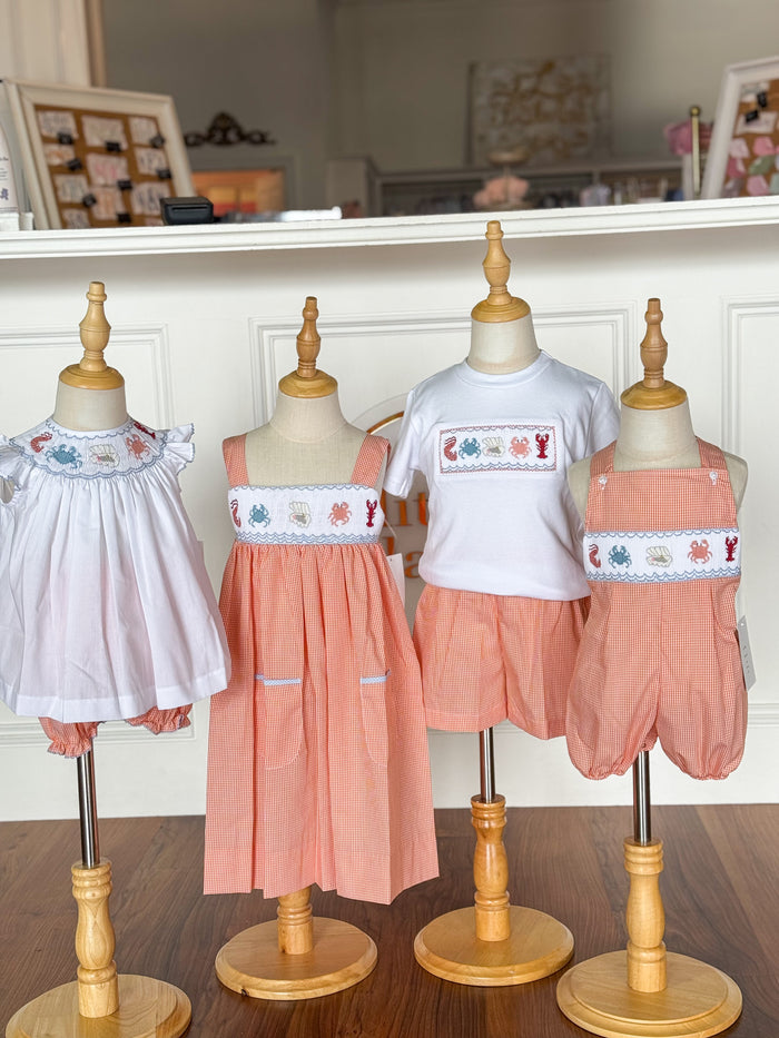 Under The Sea Smocked Tom Short Set