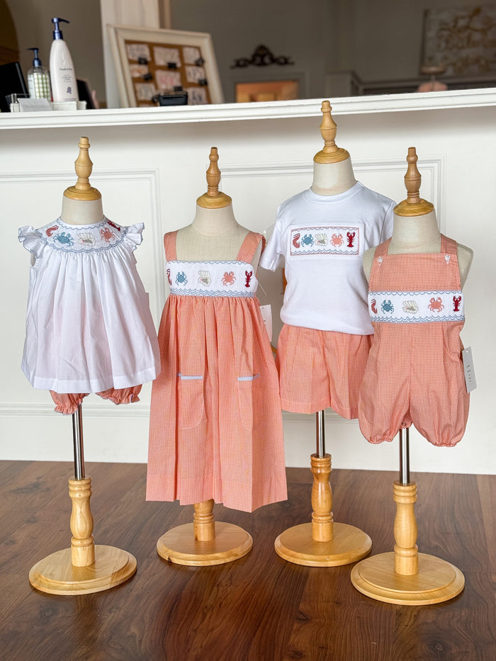 Under The Sea Smocked Tom Short Set