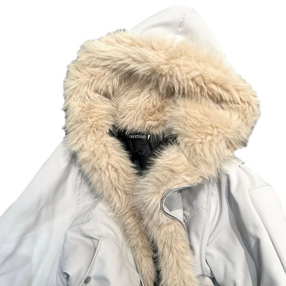Unisex Hooded Furry Coat – Ultra-Warm Street Style