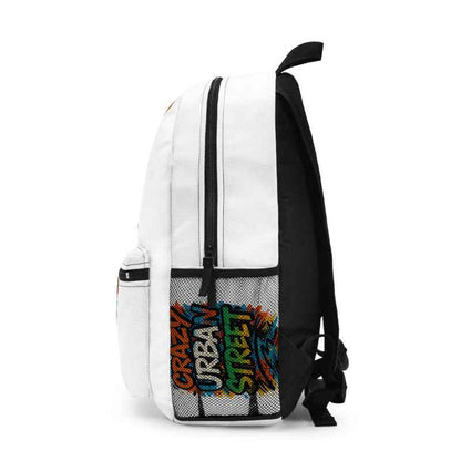 Graphic backpack for students with adjustable straps, cushioned back panel and organized daily storage