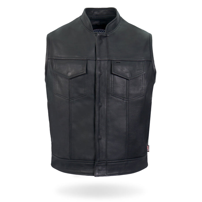 USA Made Chaos Vest: • Made in the USA• Made from Premium Naked Cowhide Leather• Fully Lined• Full Zipper &amp; Snap Front •