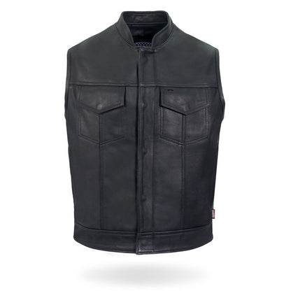 USA Made Chaos Vest: • Made in the USA• Made from Premium Naked Cowhide Leather• Fully Lined• Full Zipper &amp; Snap Front •