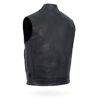USA Made Chaos Vest: • Made in the USA• Made from Premium Naked Cowhide Leather• Fully Lined• Full Zipper &amp; Snap Front •