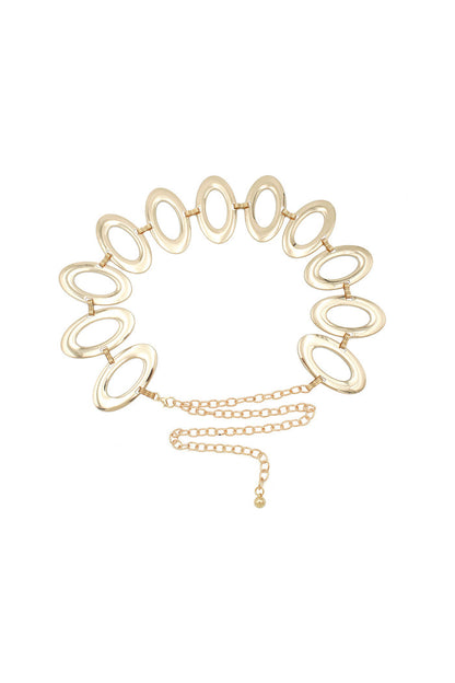 Valentina Gold Chain Belt paired with complementary accessories for a polished look.