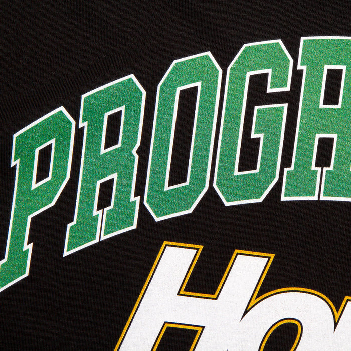 Varsity Progressive House Front Print - Tshirt - Black