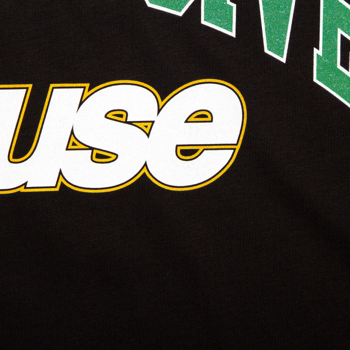 Varsity Progressive House Front Print - Tshirt - Black