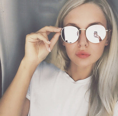 vintage round sunglasses women vintage inspired circular lens design