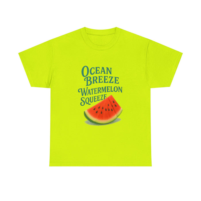 Watermelon Summer Tee – Unisex Cotton Beach Shirt