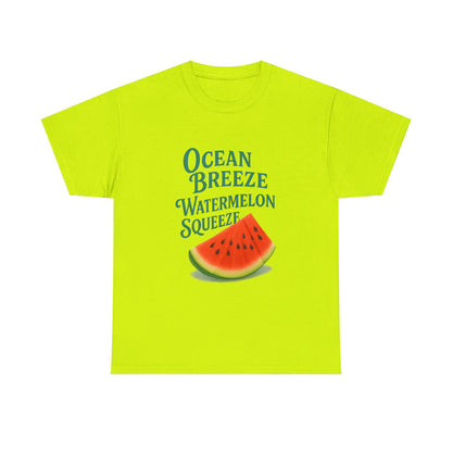 Watermelon Summer Tee – Unisex Cotton Beach Shirt