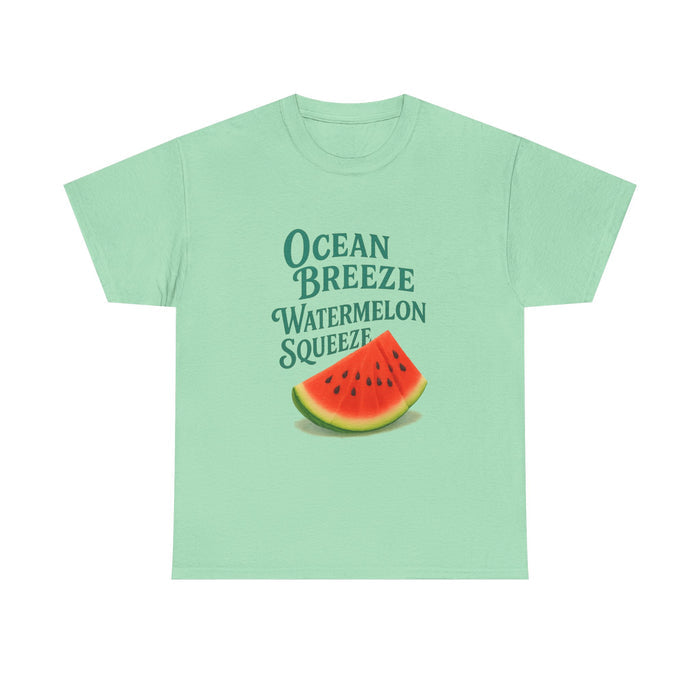 Watermelon Summer Tee – Unisex Cotton Beach Shirt