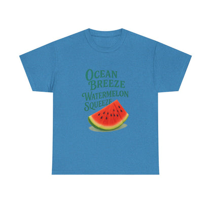 Watermelon Summer Tee – Unisex Cotton Beach Shirt