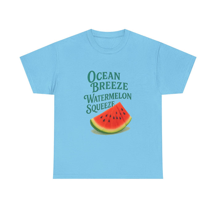 Watermelon Summer Tee – Unisex Cotton Beach Shirt