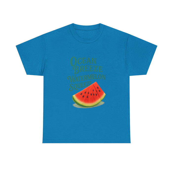 Watermelon Summer Tee – Unisex Cotton Beach Shirt