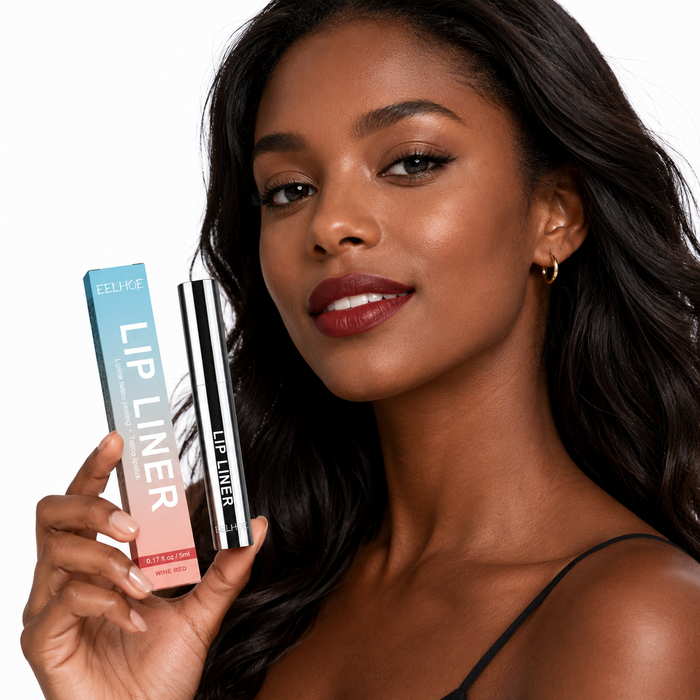 Precision waterproof lip liner for shaping the cupid's bow and lip edges with controlled, clean and even lip color placement.