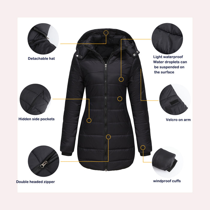 Waterproof Padded Jacket - Loose Fit Everyday Outerwear