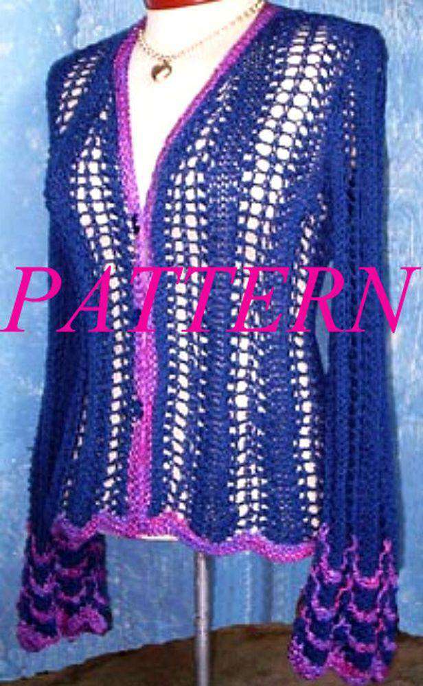 White Lies Designs - Shelley's Lace Cardigan *Pattern #107*-Patterns-White Lies Designs-Alpaca Direct