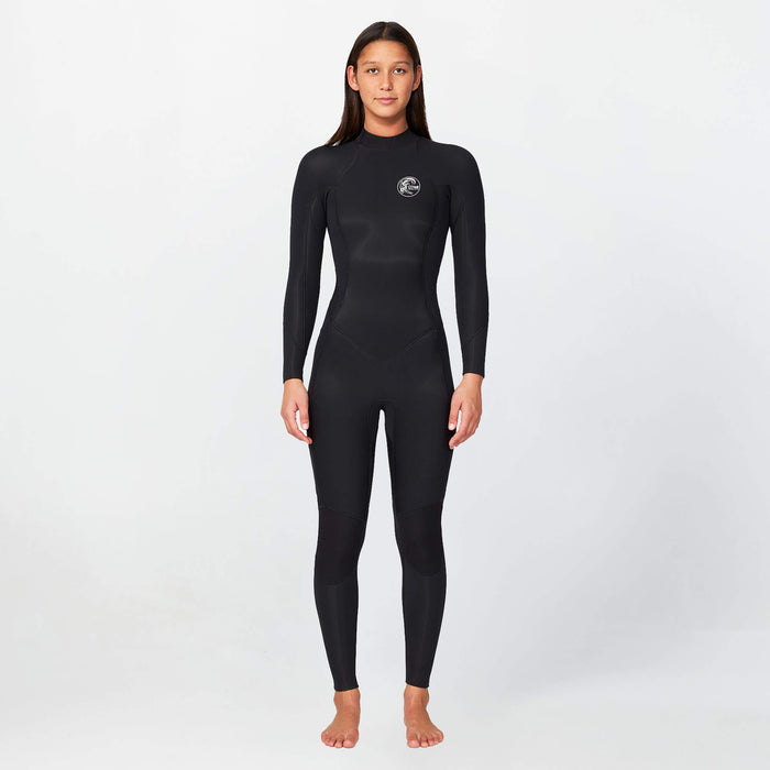 Women's Bahia 3/2mm Steamer Back Zip - Black