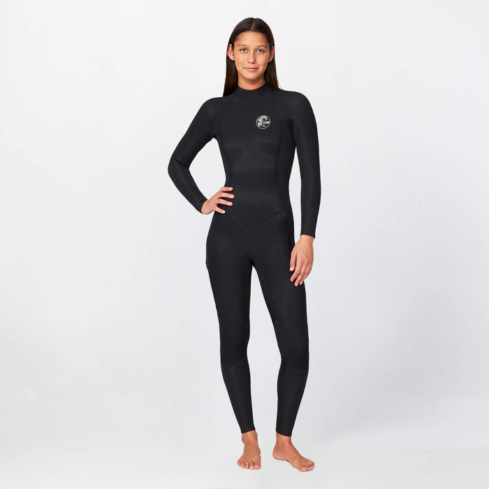 Women's Bahia 3/2mm Steamer Back Zip - Black