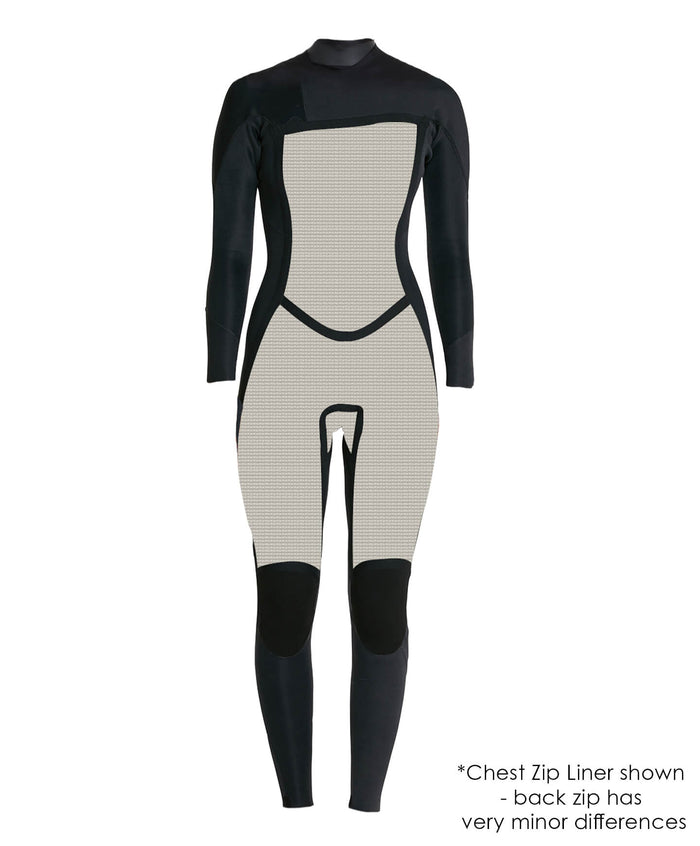 Women's Bahia 3/2mm Steamer Back Zip - Black