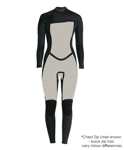 Women's Bahia 3/2mm Steamer Back Zip - Black