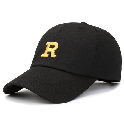 Women’s baseball cap – dome crown side profile with casual outfit