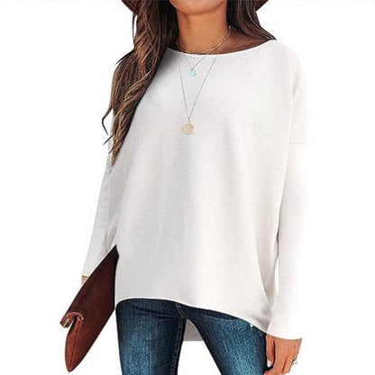 Women’s Batwing Sleeve Knitted Pullover – Stay Warm