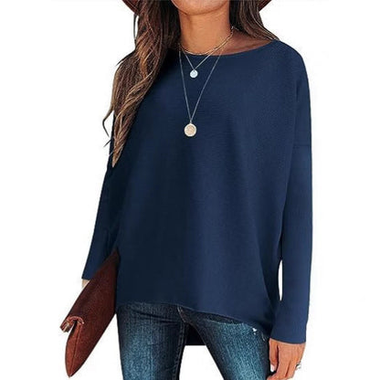 Women’s Batwing Sleeve Knitted Pullover – Stay Warm